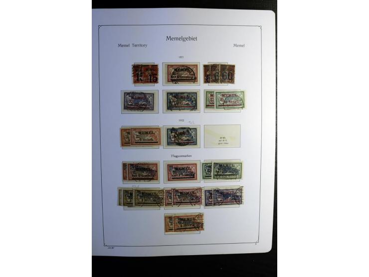 1851/1945, ungebrauchte/postfrische und gestempelte Sammlung ab etwas Altdeutschland, ein Teil Deutsches Reich Zusammensdruck