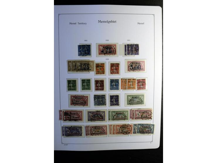 1851/1945, ungebrauchte/postfrische und gestempelte Sammlung ab etwas Altdeutschland, ein Teil Deutsches Reich Zusammensdruck