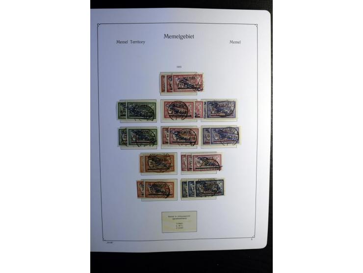 1851/1945, ungebrauchte/postfrische und gestempelte Sammlung ab etwas Altdeutschland, ein Teil Deutsches Reich Zusammensdruck