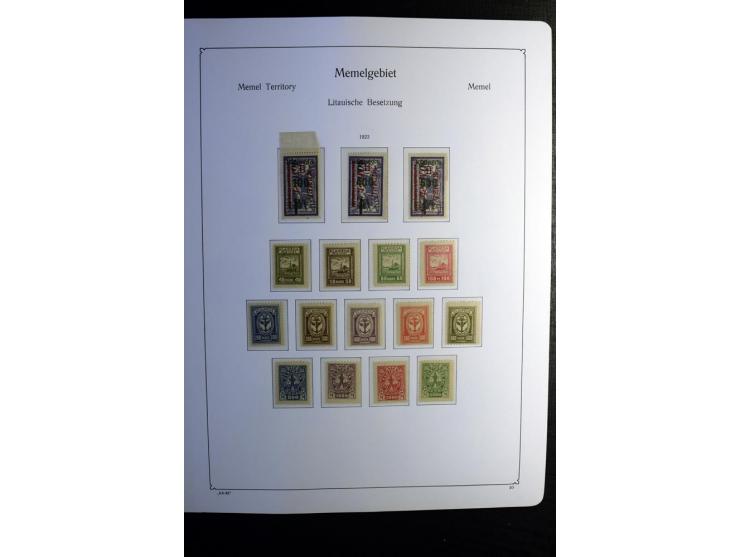 1851/1945, ungebrauchte/postfrische und gestempelte Sammlung ab etwas Altdeutschland, ein Teil Deutsches Reich Zusammensdruck
