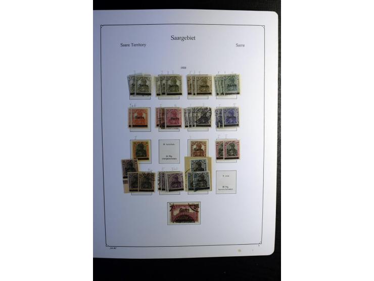 1851/1945, ungebrauchte/postfrische und gestempelte Sammlung ab etwas Altdeutschland, ein Teil Deutsches Reich Zusammensdruck
