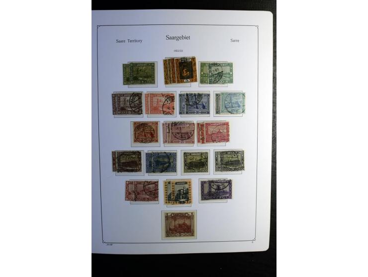 1851/1945, ungebrauchte/postfrische und gestempelte Sammlung ab etwas Altdeutschland, ein Teil Deutsches Reich Zusammensdruck