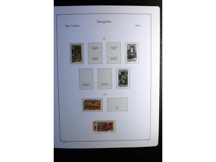 1851/1945, ungebrauchte/postfrische und gestempelte Sammlung ab etwas Altdeutschland, ein Teil Deutsches Reich Zusammensdruck