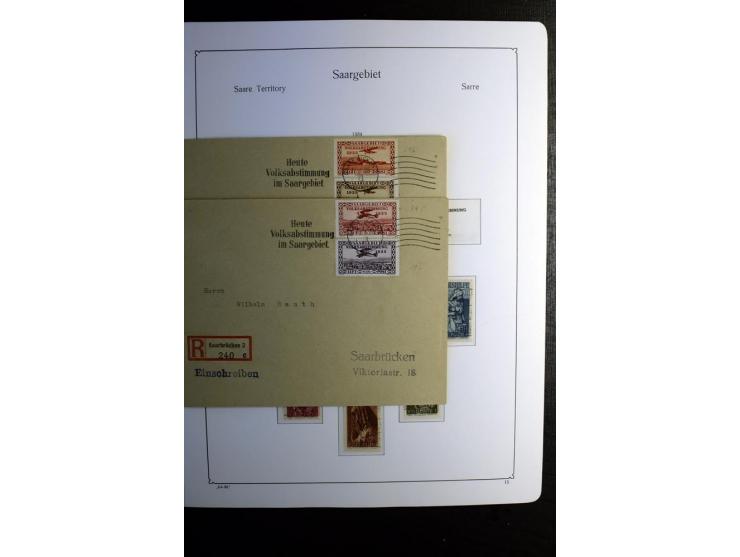 1851/1945, ungebrauchte/postfrische und gestempelte Sammlung ab etwas Altdeutschland, ein Teil Deutsches Reich Zusammensdruck