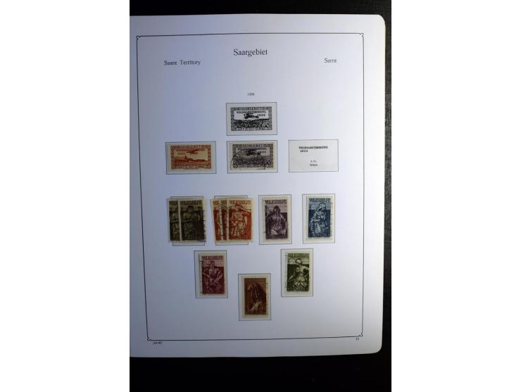 1851/1945, ungebrauchte/postfrische und gestempelte Sammlung ab etwas Altdeutschland, ein Teil Deutsches Reich Zusammensdruck