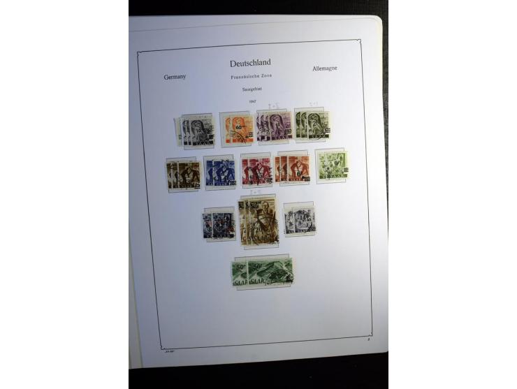 1851/1945, ungebrauchte/postfrische und gestempelte Sammlung ab etwas Altdeutschland, ein Teil Deutsches Reich Zusammensdruck