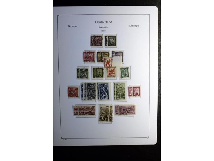 1851/1945, ungebrauchte/postfrische und gestempelte Sammlung ab etwas Altdeutschland, ein Teil Deutsches Reich Zusammensdruck