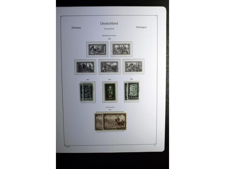 1851/1945, ungebrauchte/postfrische und gestempelte Sammlung ab etwas Altdeutschland, ein Teil Deutsches Reich Zusammensdruck