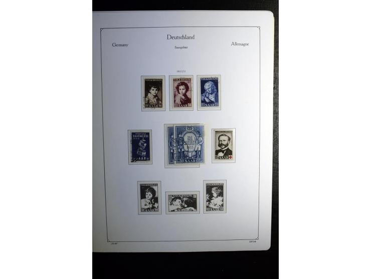 1851/1945, ungebrauchte/postfrische und gestempelte Sammlung ab etwas Altdeutschland, ein Teil Deutsches Reich Zusammensdruck