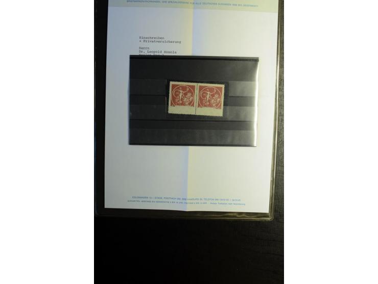 1851/1945, ungebrauchte/postfrische und gestempelte Sammlung ab etwas Altdeutschland, ein Teil Deutsches Reich Zusammensdruck