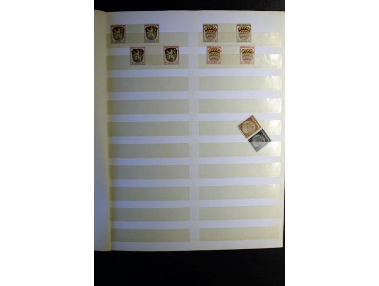 1851/1945, ungebrauchte/postfrische und gestempelte Sammlung ab etwas Altdeutschland, ein Teil Deutsches Reich Zusammensdruck