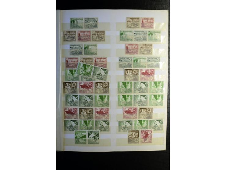 1851/1945, ungebrauchte/postfrische und gestempelte Sammlung ab etwas Altdeutschland, ein Teil Deutsches Reich Zusammensdruck