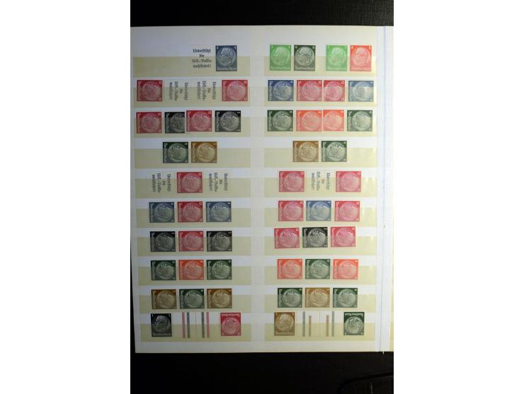 1851/1945, ungebrauchte/postfrische und gestempelte Sammlung ab etwas Altdeutschland, ein Teil Deutsches Reich Zusammensdruck
