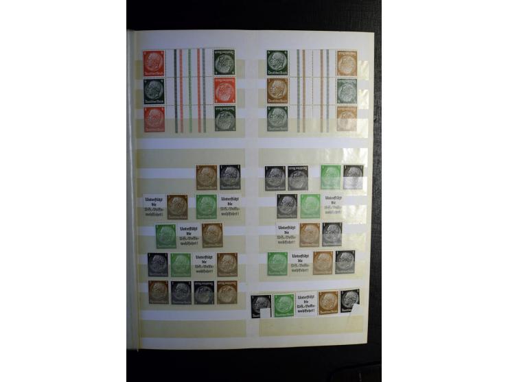 1851/1945, ungebrauchte/postfrische und gestempelte Sammlung ab etwas Altdeutschland, ein Teil Deutsches Reich Zusammensdruck