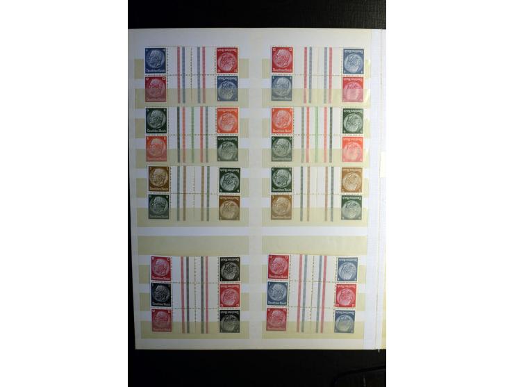 1851/1945, ungebrauchte/postfrische und gestempelte Sammlung ab etwas Altdeutschland, ein Teil Deutsches Reich Zusammensdruck
