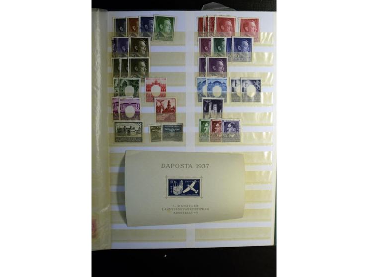 1851/1945, ungebrauchte/postfrische und gestempelte Sammlung ab etwas Altdeutschland, ein Teil Deutsches Reich Zusammensdruck