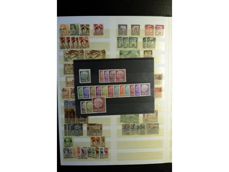 1851/1945, ungebrauchte/postfrische und gestempelte Sammlung ab etwas Altdeutschland, ein Teil Deutsches Reich Zusammensdruck