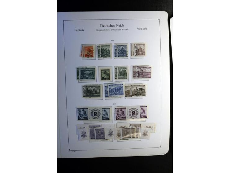 1851/1945, ungebrauchte/postfrische und gestempelte Sammlung ab etwas Altdeutschland, ein Teil Deutsches Reich Zusammensdruck