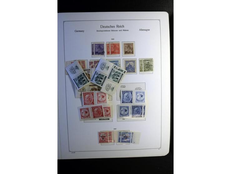 1851/1945, ungebrauchte/postfrische und gestempelte Sammlung ab etwas Altdeutschland, ein Teil Deutsches Reich Zusammensdruck