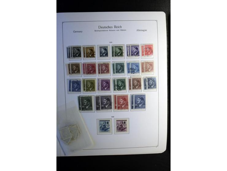 1851/1945, ungebrauchte/postfrische und gestempelte Sammlung ab etwas Altdeutschland, ein Teil Deutsches Reich Zusammensdruck
