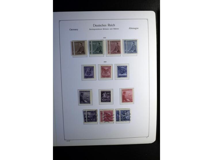 1851/1945, ungebrauchte/postfrische und gestempelte Sammlung ab etwas Altdeutschland, ein Teil Deutsches Reich Zusammensdruck