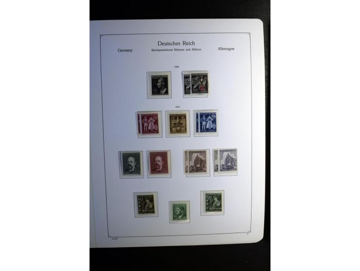 1851/1945, ungebrauchte/postfrische und gestempelte Sammlung ab etwas Altdeutschland, ein Teil Deutsches Reich Zusammensdruck