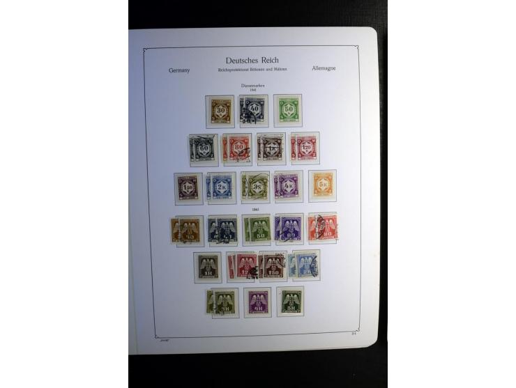 1851/1945, ungebrauchte/postfrische und gestempelte Sammlung ab etwas Altdeutschland, ein Teil Deutsches Reich Zusammensdruck