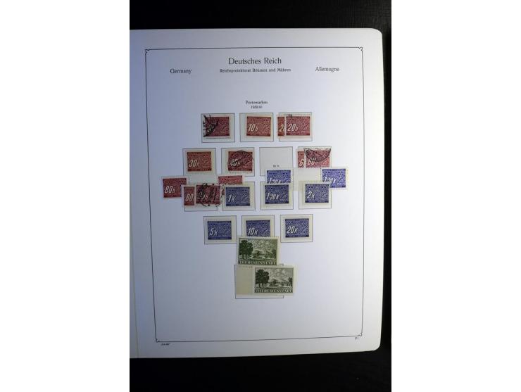 1851/1945, ungebrauchte/postfrische und gestempelte Sammlung ab etwas Altdeutschland, ein Teil Deutsches Reich Zusammensdruck