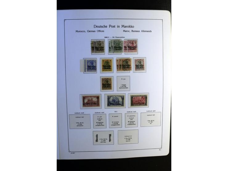 1851/1945, ungebrauchte/postfrische und gestempelte Sammlung ab etwas Altdeutschland, ein Teil Deutsches Reich Zusammensdruck