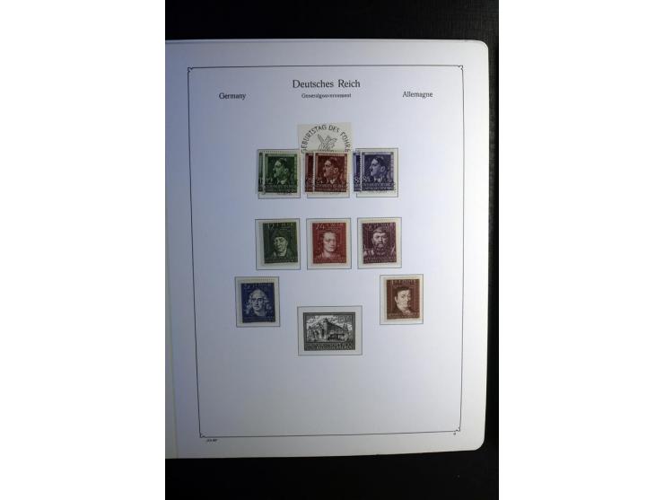 1851/1945, ungebrauchte/postfrische und gestempelte Sammlung ab etwas Altdeutschland, ein Teil Deutsches Reich Zusammensdruck
