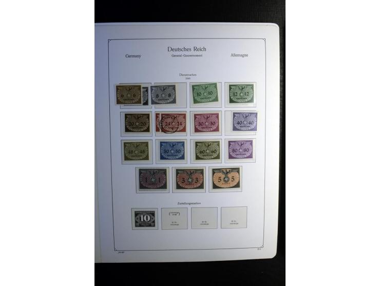 1851/1945, ungebrauchte/postfrische und gestempelte Sammlung ab etwas Altdeutschland, ein Teil Deutsches Reich Zusammensdruck