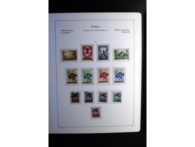 1851/1945, ungebrauchte/postfrische und gestempelte Sammlung ab etwas Altdeutschland, ein Teil Deutsches Reich Zusammensdruck