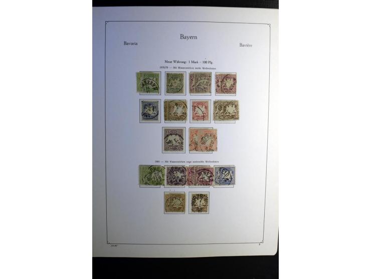 1851/1945, ungebrauchte/postfrische und gestempelte Sammlung ab etwas Altdeutschland, ein Teil Deutsches Reich Zusammensdruck