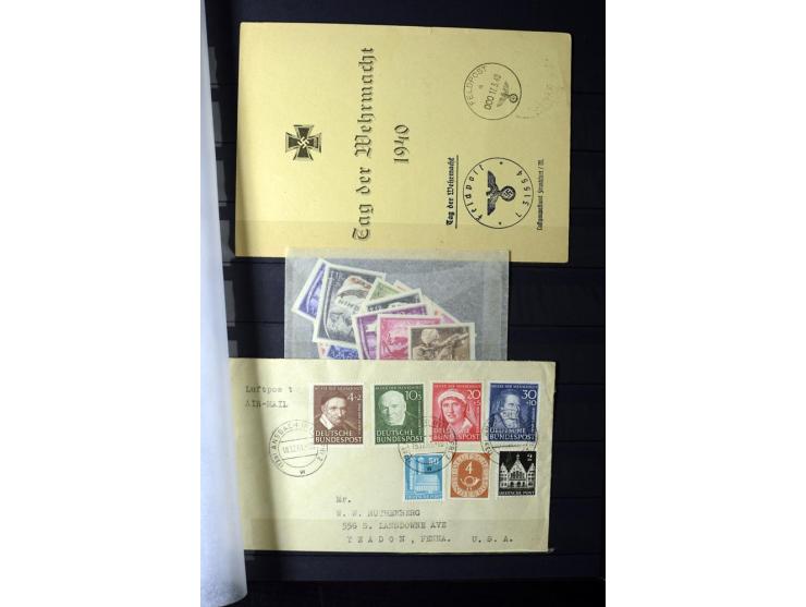 1861/1954 (ca.), fast ausschließlich postfrische Partie, meist bessre Ausgaben nach 1945, vieles in 4er-Blocks (u.a. Berlin 6