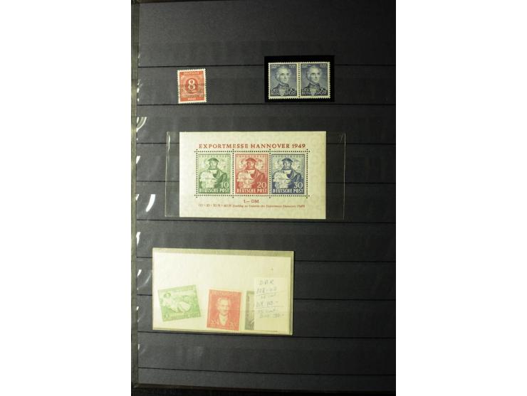 1861/1954 (ca.), fast ausschließlich postfrische Partie, meist bessre Ausgaben nach 1945, vieles in 4er-Blocks (u.a. Berlin 6