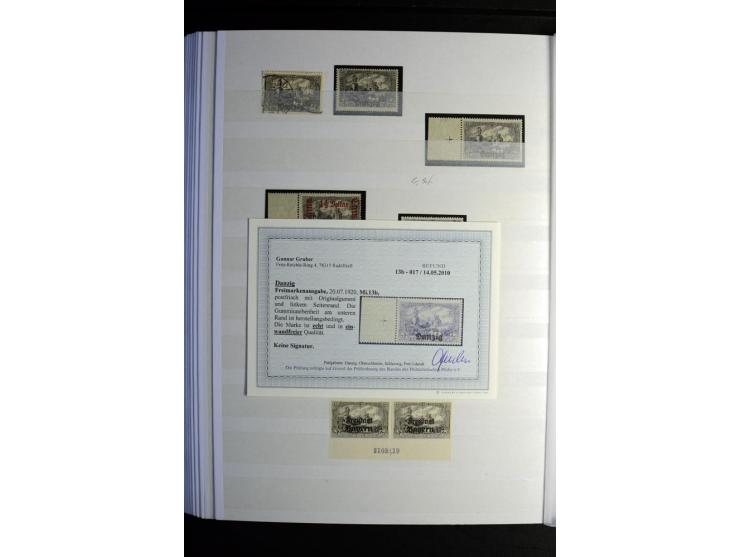 1900/1918, interessante Spezialsammlung der Markwerte ab Reichspost inkl. den Aufdruckausgaben bei den Dt. Auslandspostämtern