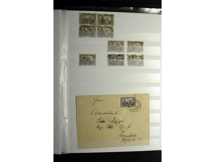 1900/1918, interessante Spezialsammlung der Markwerte ab Reichspost inkl. den Aufdruckausgaben bei den Dt. Auslandspostämtern