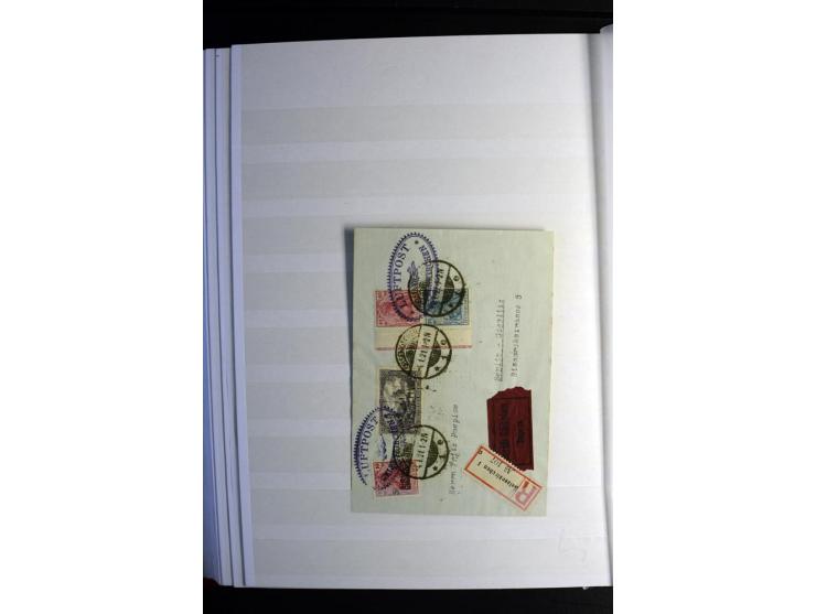 1900/1918, interessante Spezialsammlung der Markwerte ab Reichspost inkl. den Aufdruckausgaben bei den Dt. Auslandspostämtern