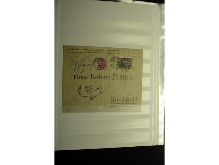1900/1918, interessante Spezialsammlung der Markwerte ab Reichspost inkl. den Aufdruckausgaben bei den Dt. Auslandspostämtern