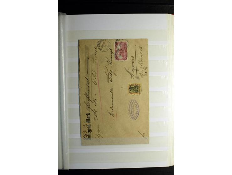 1900/1918, interessante Spezialsammlung der Markwerte ab Reichspost inkl. den Aufdruckausgaben bei den Dt. Auslandspostämtern
