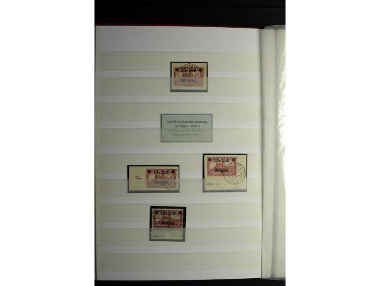 1900/1918, interessante Spezialsammlung der Markwerte ab Reichspost inkl. den Aufdruckausgaben bei den Dt. Auslandspostämtern