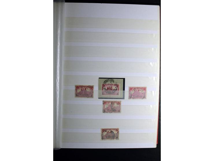 1900/1918, interessante Spezialsammlung der Markwerte ab Reichspost inkl. den Aufdruckausgaben bei den Dt. Auslandspostämtern