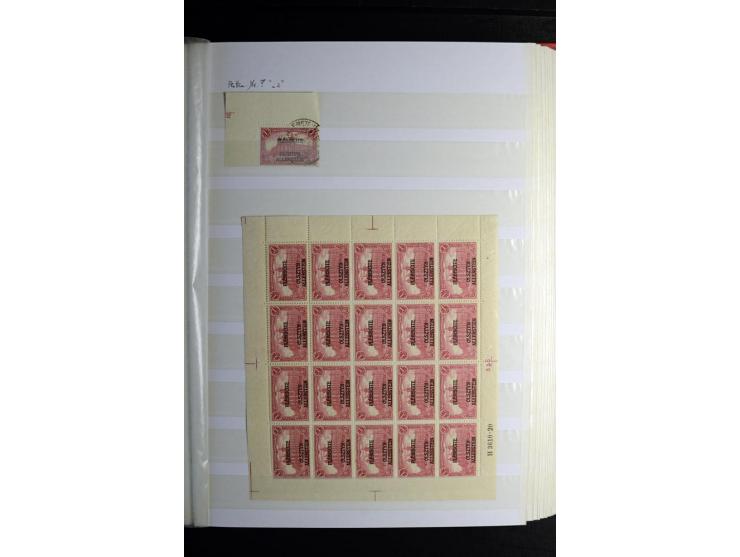 1900/1918, interessante Spezialsammlung der Markwerte ab Reichspost inkl. den Aufdruckausgaben bei den Dt. Auslandspostämtern