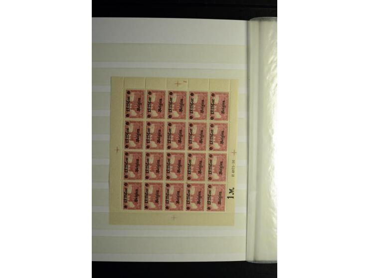 1900/1918, interessante Spezialsammlung der Markwerte ab Reichspost inkl. den Aufdruckausgaben bei den Dt. Auslandspostämtern