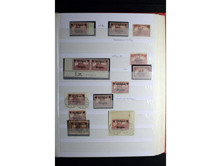 1900/1918, interessante Spezialsammlung der Markwerte ab Reichspost inkl. den Aufdruckausgaben bei den Dt. Auslandspostämtern