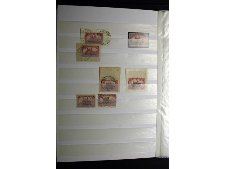 1900/1918, interessante Spezialsammlung der Markwerte ab Reichspost inkl. den Aufdruckausgaben bei den Dt. Auslandspostämtern