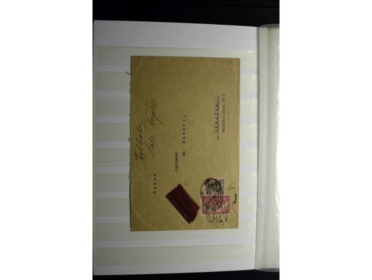 1900/1918, interessante Spezialsammlung der Markwerte ab Reichspost inkl. den Aufdruckausgaben bei den Dt. Auslandspostämtern