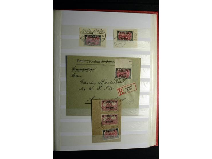 1900/1918, interessante Spezialsammlung der Markwerte ab Reichspost inkl. den Aufdruckausgaben bei den Dt. Auslandspostämtern