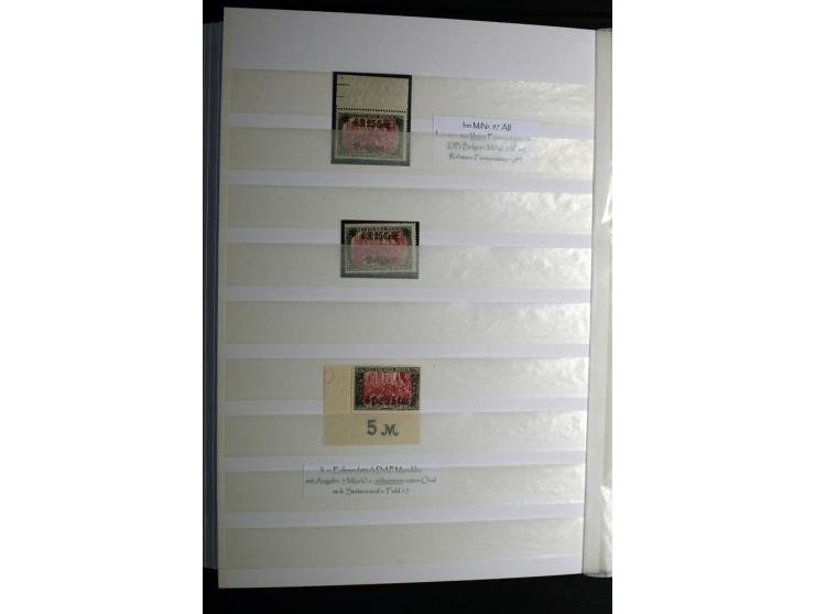 1900/1918, interessante Spezialsammlung der Markwerte ab Reichspost inkl. den Aufdruckausgaben bei den Dt. Auslandspostämtern