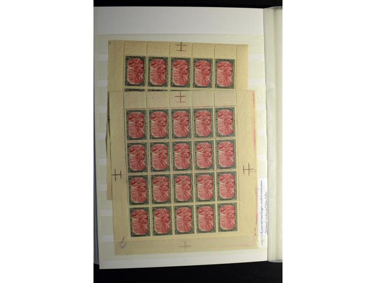 1900/1918, interessante Spezialsammlung der Markwerte ab Reichspost inkl. den Aufdruckausgaben bei den Dt. Auslandspostämtern